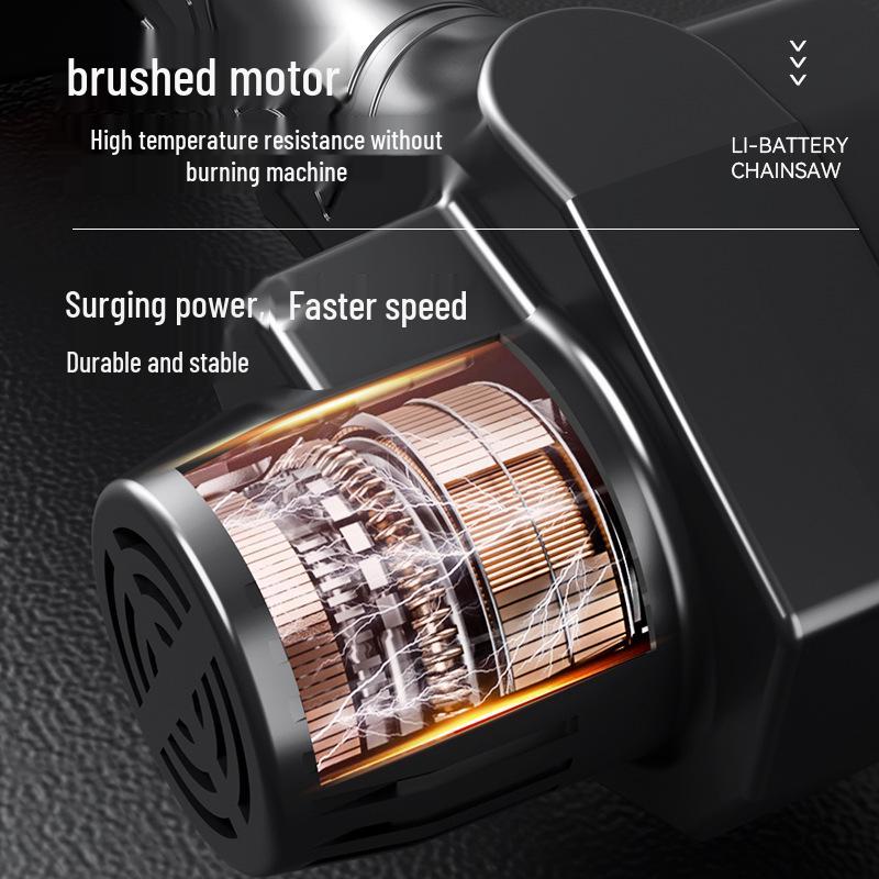 Compact European-American Style Cordless Electric Chainsaw for Convenient Pruning and Household Use