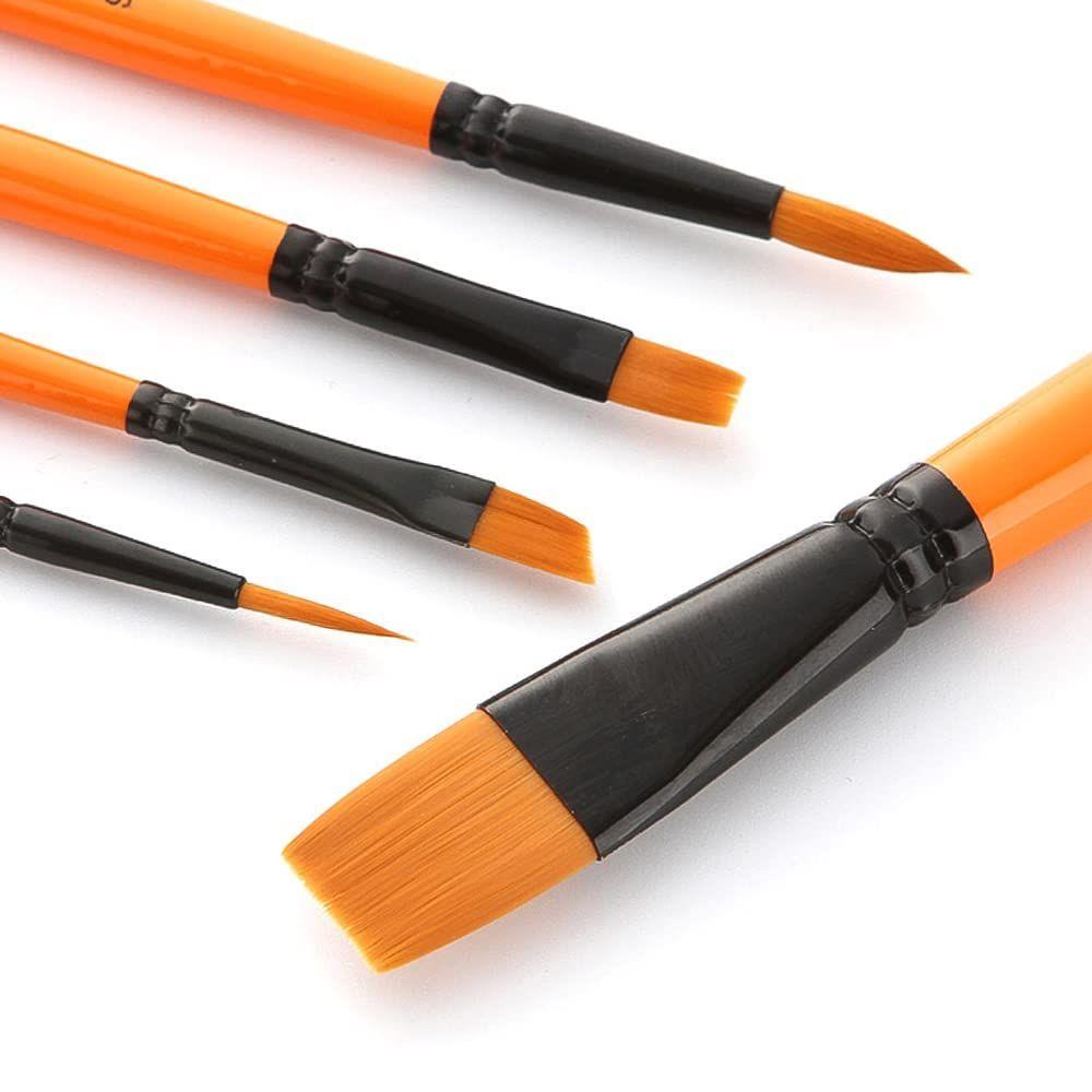 Umi 10 Pcs Paint Brush Set Includes a Carry Case for Acrylic, Watercolor Painting