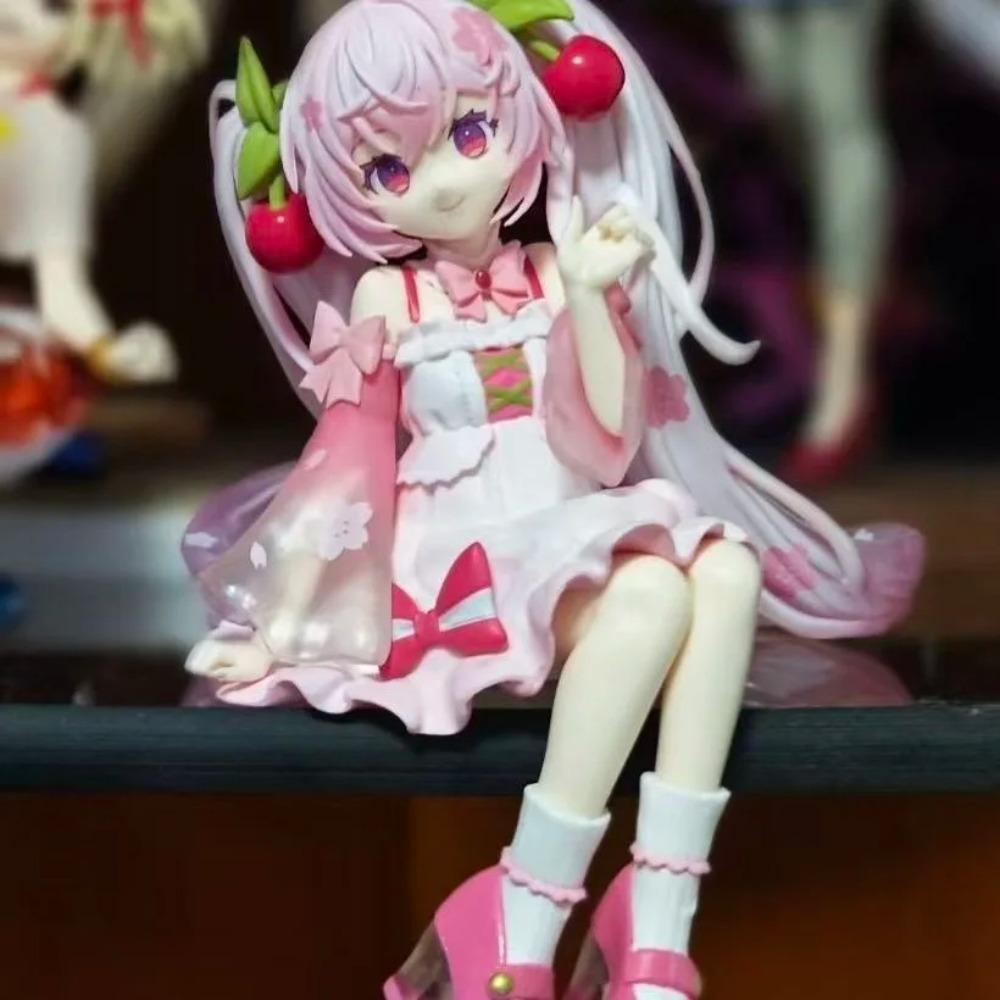 Hatsune Miku Sakura Miku Anime Action Figures Model Collection Toy Hatsune Miku Cute Handmade PVC Model Kawaii Gift