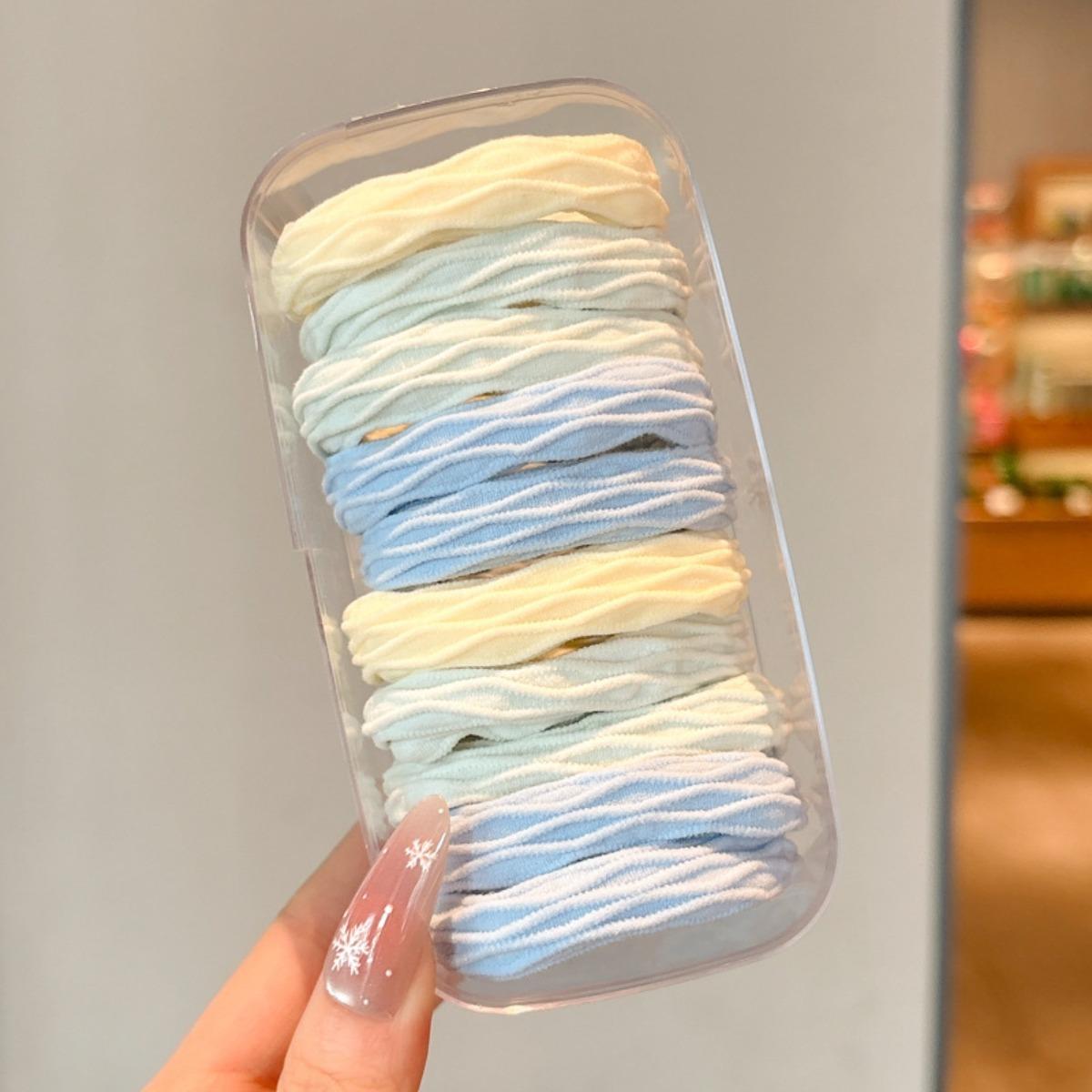 

10 Pcs High-Elasticity Durable Rubber Hair Bands New Type Hair Accessories for Women Girls Hair Ties Elastic Hair Bands