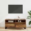 TV Stand Reclaimed Wood Look 100 x 34.5 x 44.5 cm Engineered Wood and Iron