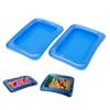 1Pcs Reusable Cleaning Basin Blue Inflatable Pvc Tray Kids Sensory Learning Tray For Sand Water Fishing Games