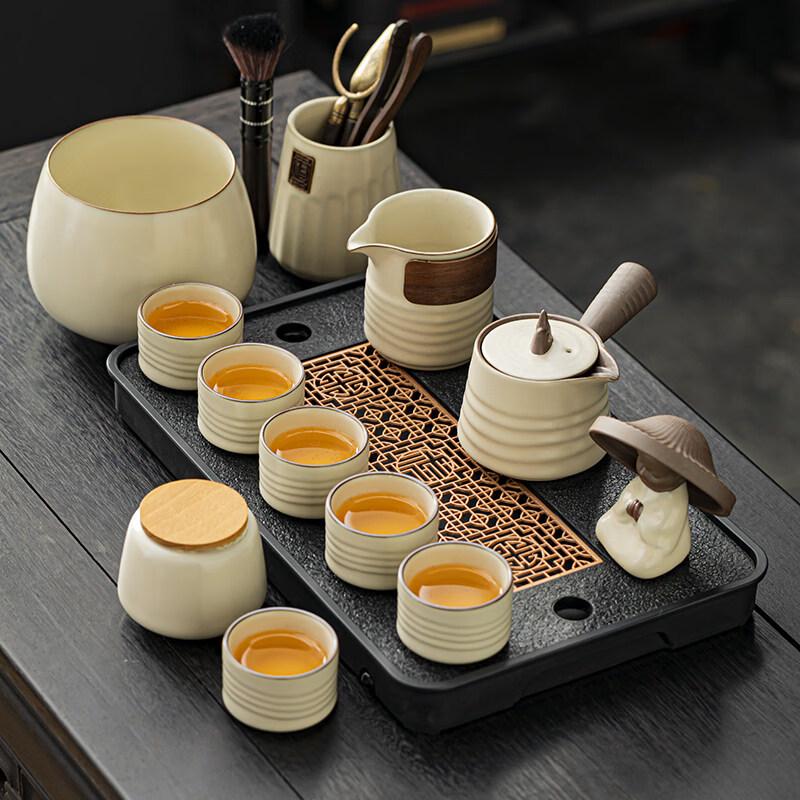 ZISIZ Ru Kiln Beige Gongfu Tea Set