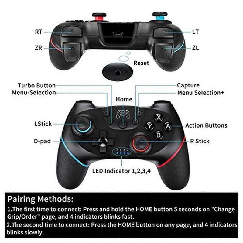 DATA FROG SW01 For Nintendo Switch Switch Pro PC Game Controller Built-In 6-Axis Gyro Gamepad