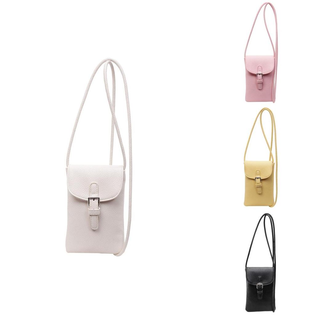 Pu Small Crossbody Bag For Women With Lock Closure Urban Casual Smartphone Purse