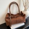 Sac Tote Épaule Design Ceinture Cuir Mat pour Femme Sacs Axillaires Velours Daim Grande Capacité Sacs à Main Travail Dames Portefeuille