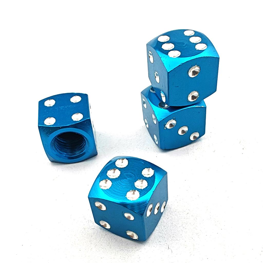  Caps  Caps 11 Colours Dice Car Bike Motorcycle Alloy BMX