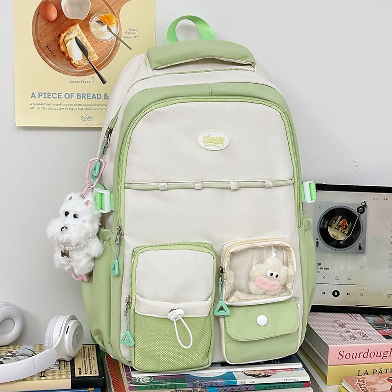 Children's Schoolbags Elementary School Students  Girls' Junior High School Students' Letters and High Looking Backpacks