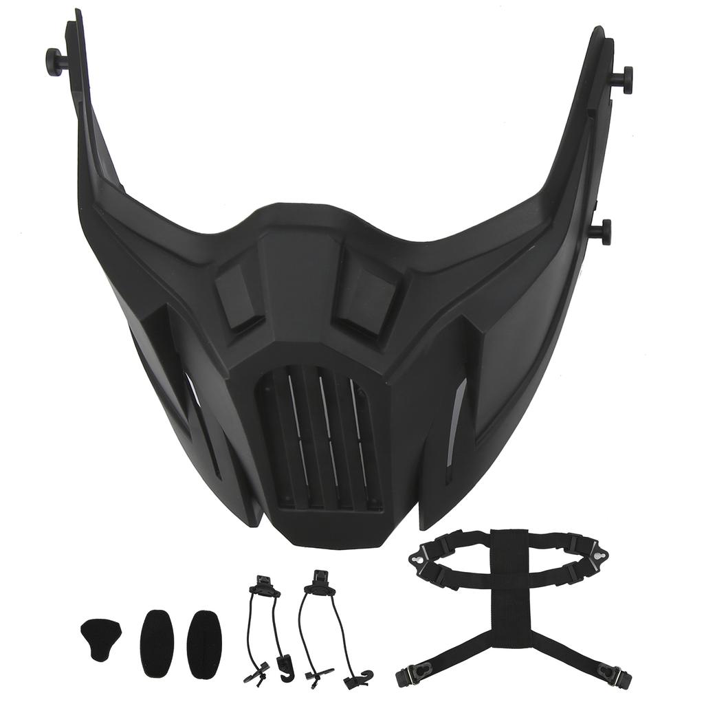 CS Face Shield Protective Half Face Cover Breathable Wear Resisitant Outdoor Gaming Equipment