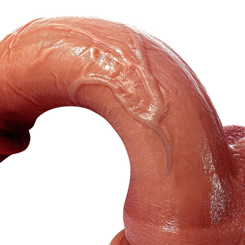 Super Double Liquid Silicone Artificial Penis Dildo Hand Stick Female Masturbator Adult Sex Toys