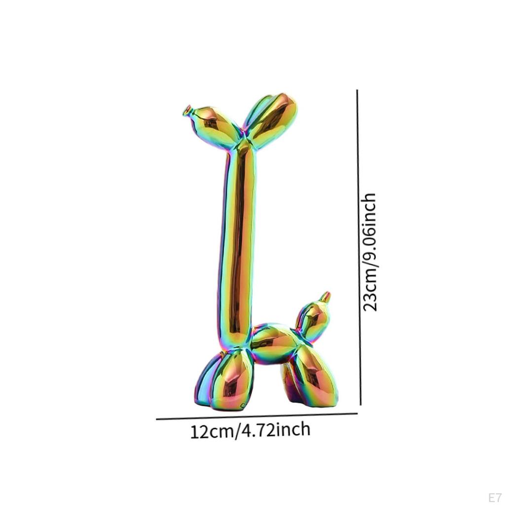Balloon Dog Sculpture Desktop Collectible Figurine for Bedroom Indoor Office