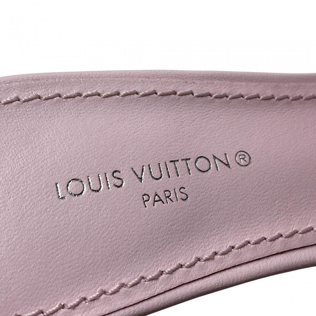 Used LOUIS VUITTONSandals Pink Leather Women