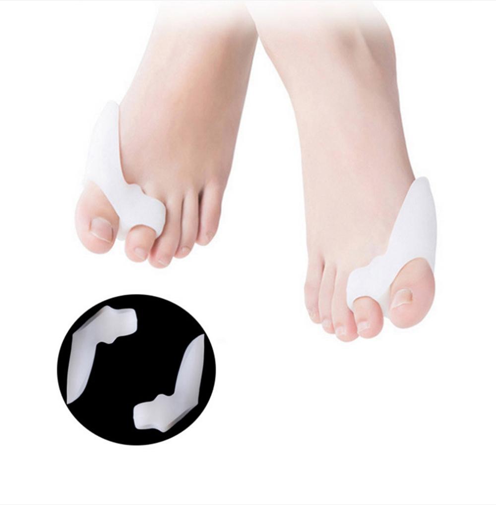 Silikon Zehenspreizer Schiene – Großzehen Überlappungskorrektor & Fußorthese (1 Paar)