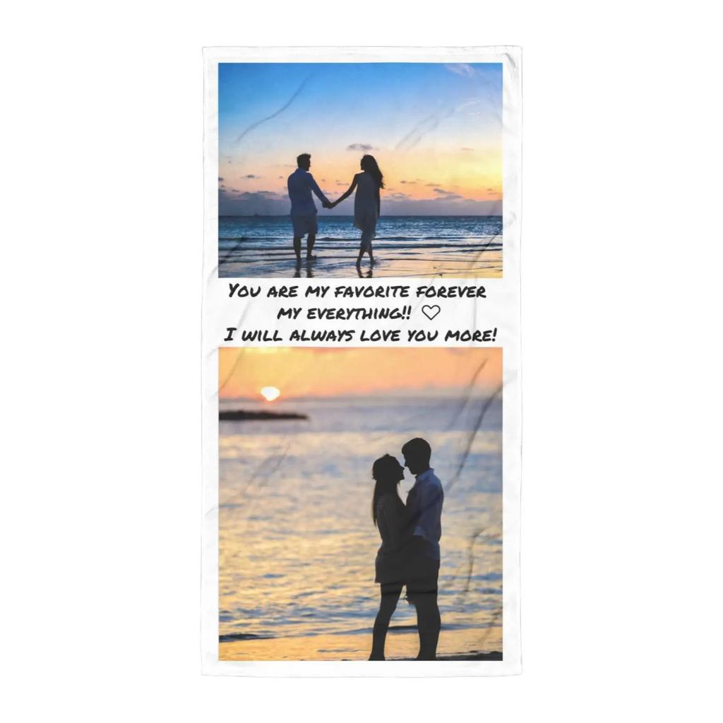 Benutzerhandtuch mit Fotos Personalisierte Bild Bad Pool Handtuch Personalisierte Geschenke für Jungen Mädchen Teenager Geburtstag Vatertag