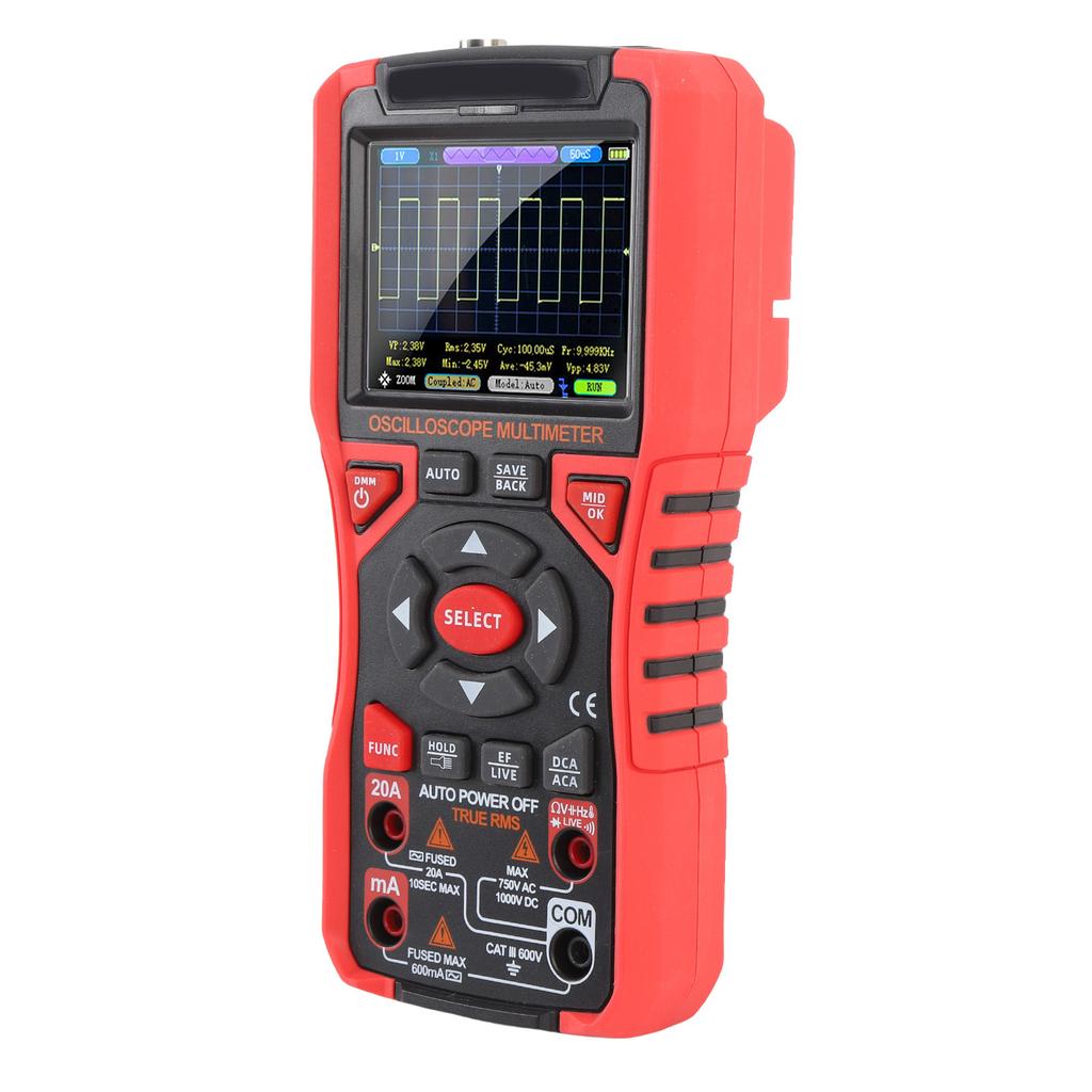 Oscilloscope Multimeter Digital Handheld Portable Multifunctional 2 in 1 Color Screen for Electrical Testing