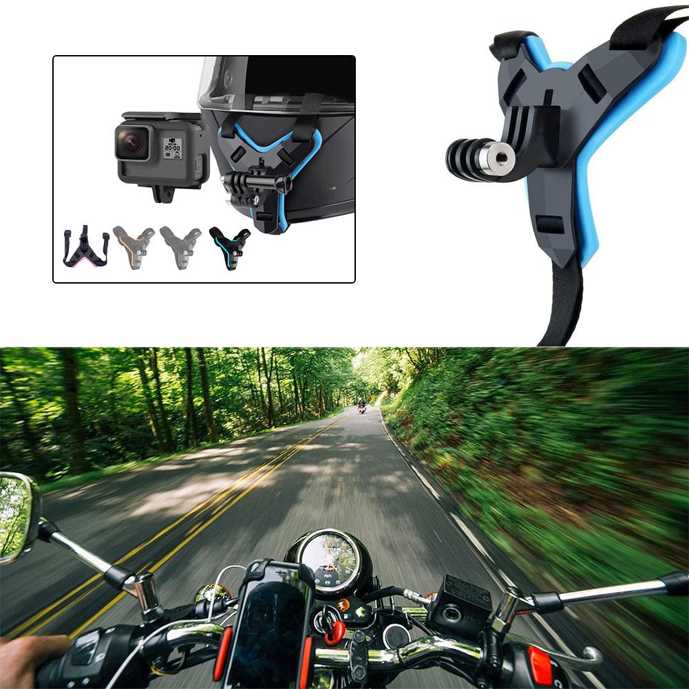 Motocyklová helma Držák na řemínek pro GoPro Hero 12 11 10 9 Yi SJCAM SJ4000 AIR DJI Osmo EKEN AKASO příslušenství pro akční kamery