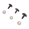 140Pcs Set   Noses Plastic 3 Sizes with Washers for Stuffed Animals Dogs Doll Making Black
