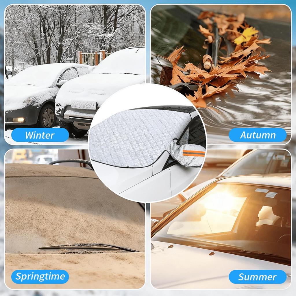 Car Windshield Cover 3 Layers Magnetic Waterproof Auto Accessories Winter Windshield Covers For Escape Cold Ice Frost Rain