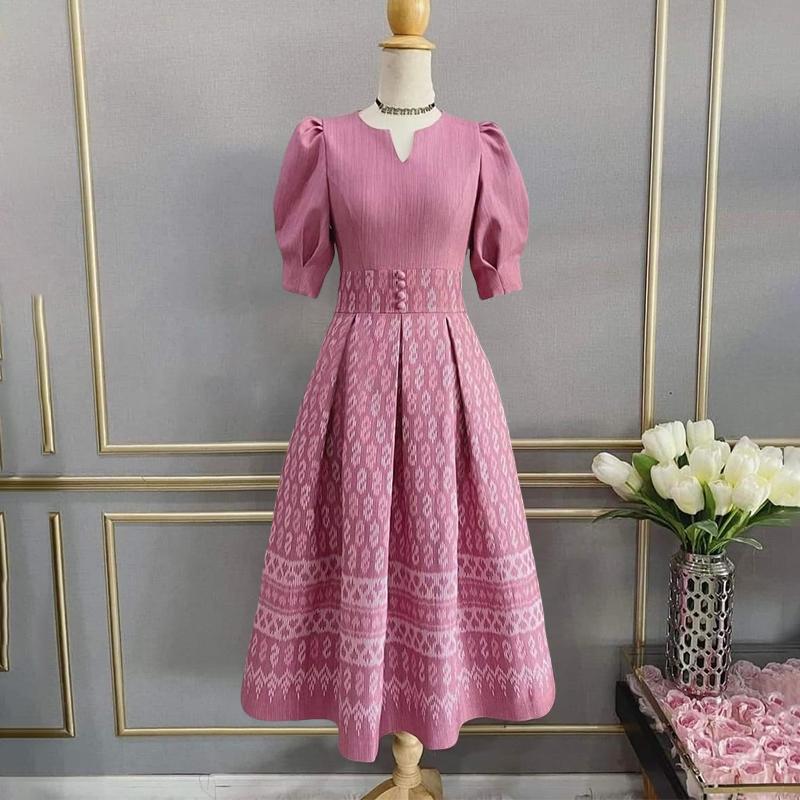 

ZANZEA Women V-Neck Summer Short Sleeve Print Dress 2XL