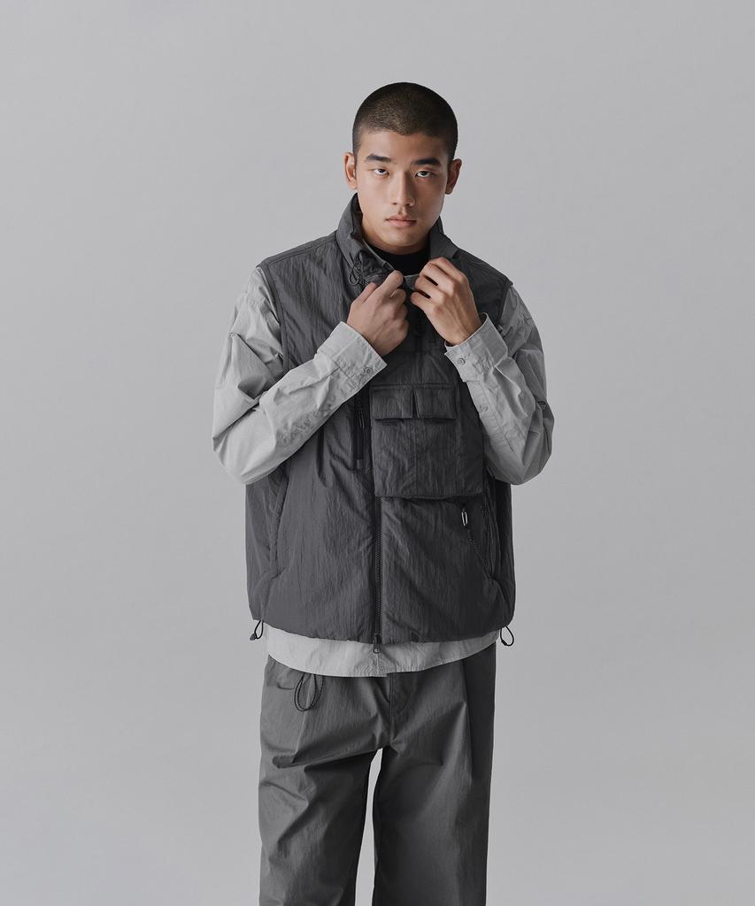 Musinsa Standard [City Leisure] Utility Padded Vest [Grey]