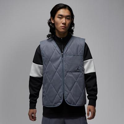 Jordan Vests Men s Light Gray V neck Moderate Other M