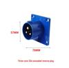 Waterproof Industrial Aviation Plug Connector: Reverse Plug Male-Female, 3-Pin, 4-Hole, 5-Pin, 16/32A-6h