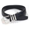 Used [NEW] [BEEL] Men's Long Business Belt with Crocodile Leather Design, Embossed Black 1