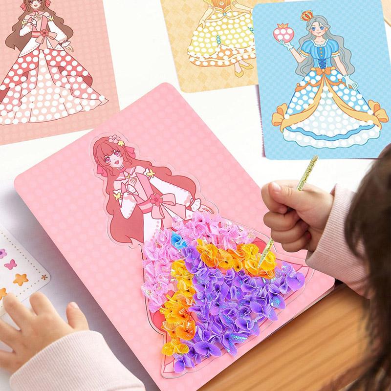 Puzzle Pittorico Adesivo Fatto a Mano Fai da Te Cartone Animato Giocattolo da Disegno Sostitutivo Giocattoli Educativi Creativi Per Bambini Bambine