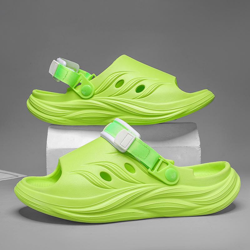 

Men s Sandals Men s Beach Shoes Travel Shoes Men s Casual Students Sandals Outdoor Wear Home Slippers Men 36-37 фарби люмінесцентні зелений колір