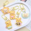 Cute Cartoon Bear Keychain Pendant: Fun Backpack Ornament & Perfect Gift for Students or Friends
