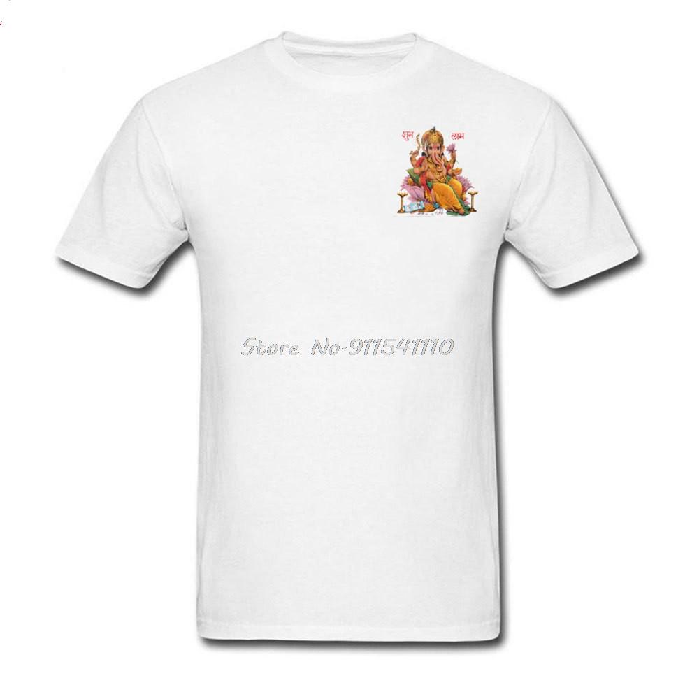 

Футболка с принтом Шивы Ганеши Мужская Белая Футболка Бог Слон на Взрослой Одежде Индивидуальная Невыцветающая Хлопковая Футболка С Круглым Вырезом Топы Футболки 4XL