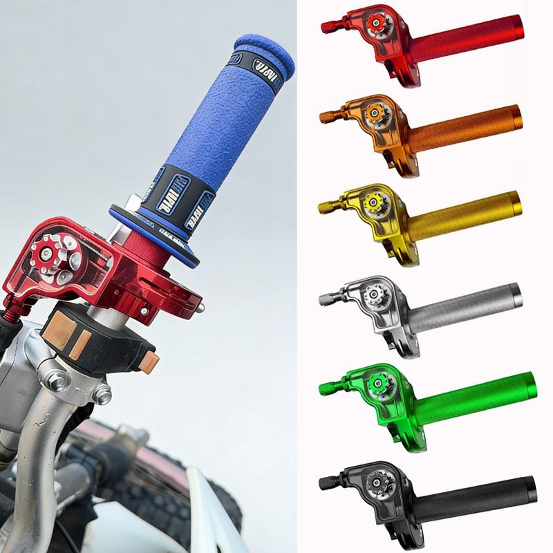22mm CNC Aluminum Motorcycle Accelerator Handlebar Throttle Twist Grip Twister For Motorcycle Moped Scooter Bike ATV CRF XR KLX