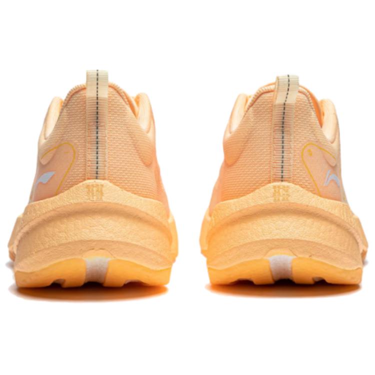 Li Ning Super Light 21 Fabric Slip Resistant Abrasion Resistant Low Top Running Shoes Women's Orange ARBU002-45