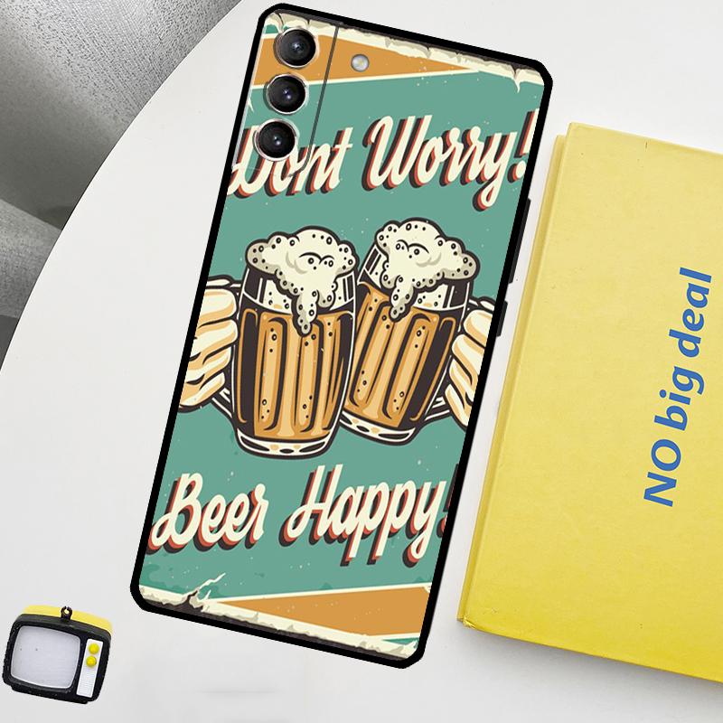 Alcohol Beers Drink Beer Phone Case For Samsung Galaxy S26 S25 S24 Ultra S20 S21 S22 S23 Plus S10 S24 FE S25 FE Cover