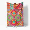 Vibrant Geometric Pattern Throw Blanket Colorful Abstract Quilt Bohemian Bed Blanket Sofa Cover Home Decor
