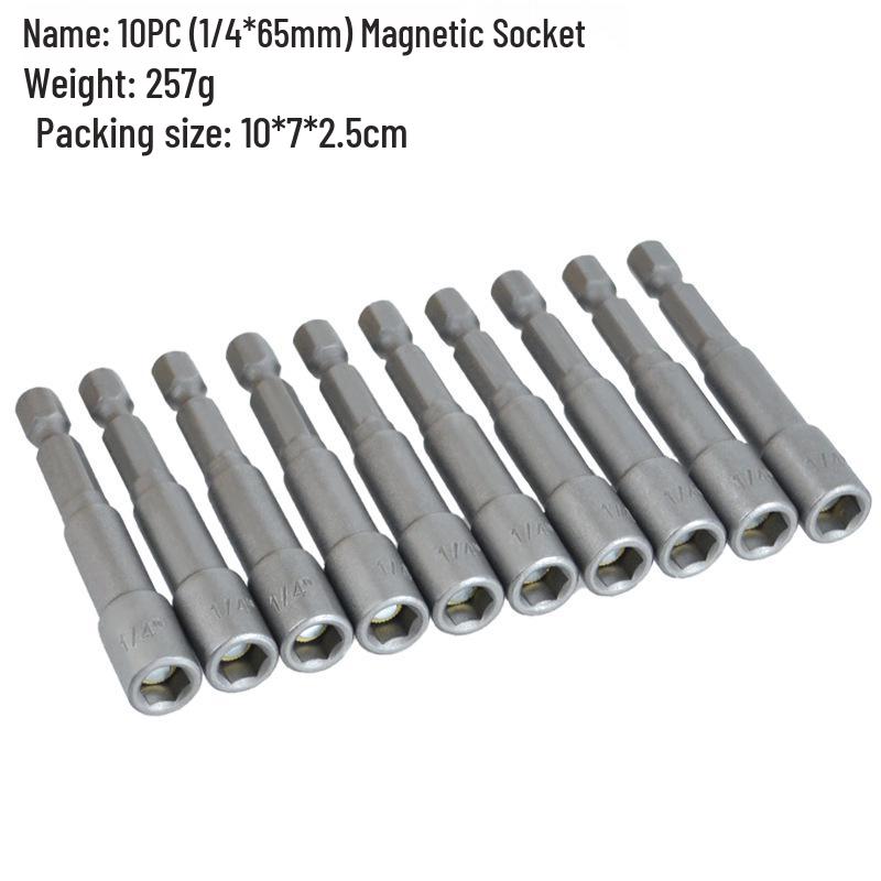1/4" Magnetic Hex 65mm Impact Socket Extension Bar