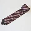 [Tuxedo Station] Silk Necktie, BurgundyWine Red Stripe, Men's, for Job Interviews, Weddings, Entrance Ceremonies, Graduation Ceremonies,