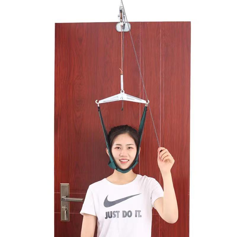 Yonghui Neck Traction Device: Home Use Cervical Spine Correction Belt for Neck Pain Relief and Stretching.
