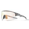 Fotochrome Fahrradbrille mit UV-Filter und Korrektionsclip - transparent schwarz