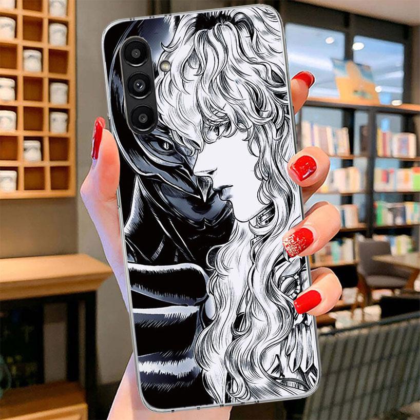 Black White G-Guts B-Berserks Phone Case For Samsung Galaxy A17 A37 A57 A16 A26 A36 A56 A15 A25 A35 A55 A14 A24 A34 A54 A13 A23
