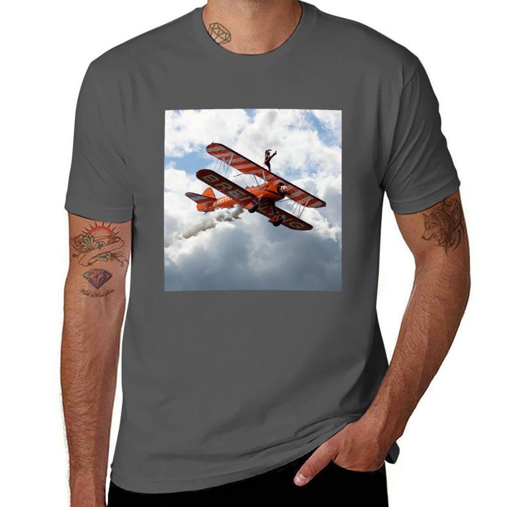 Brietling Wing Walker TShirt Urban Style Casual Short Sleeve Top