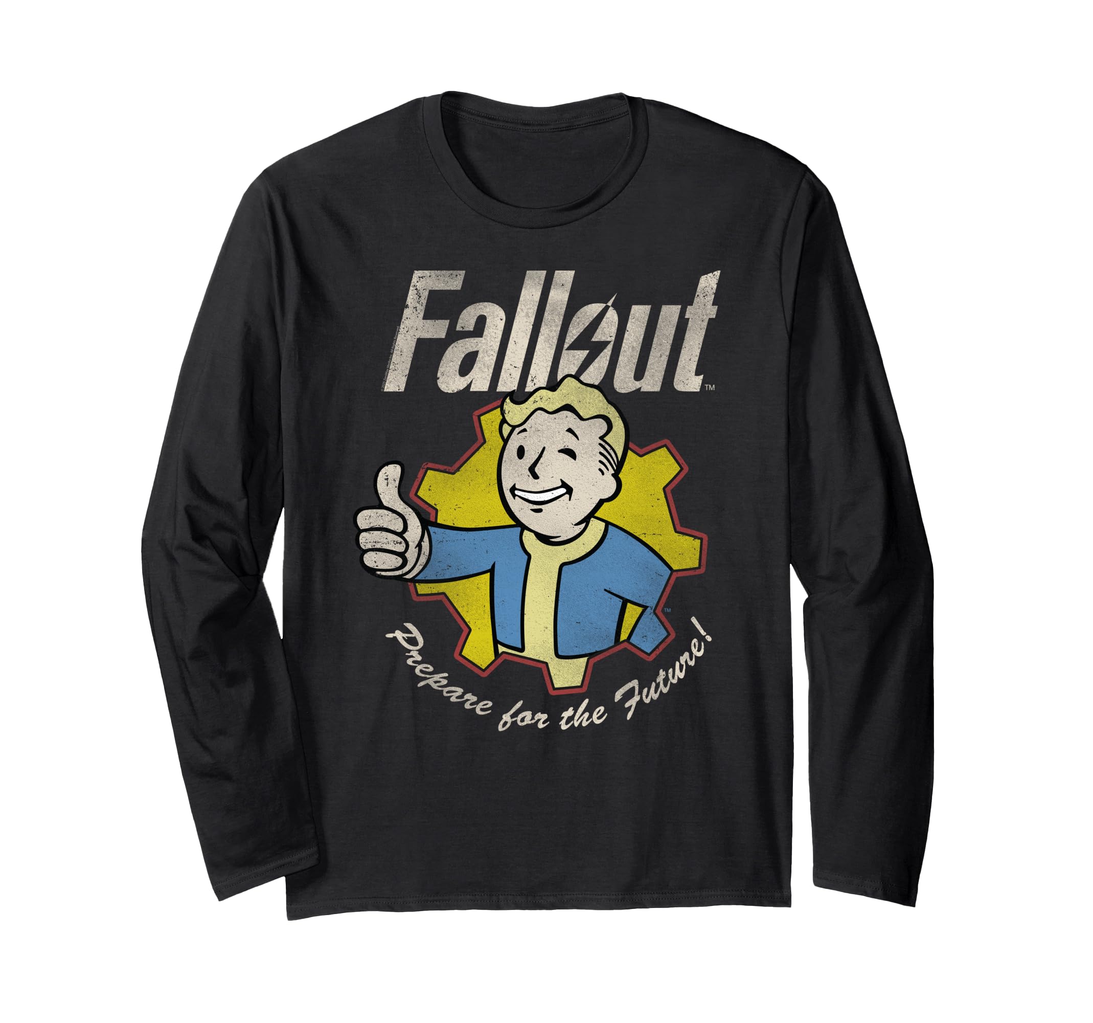 Видеоигра Fallout Подготовься к будущему Футболка с длинным рукавом Vault Boy