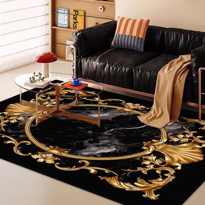 Modern Marble Style Big Size Antiskid Carpet Living Room Luxury Soft Decoration Bedroom Rug Machine Washable Entrance Door Mat