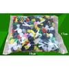 Generic Color Size Random Universal Fender Retainer Clip Vehicle Rivet Door Panel Trim Splash Shield Push Pin Accessories, 200pcs