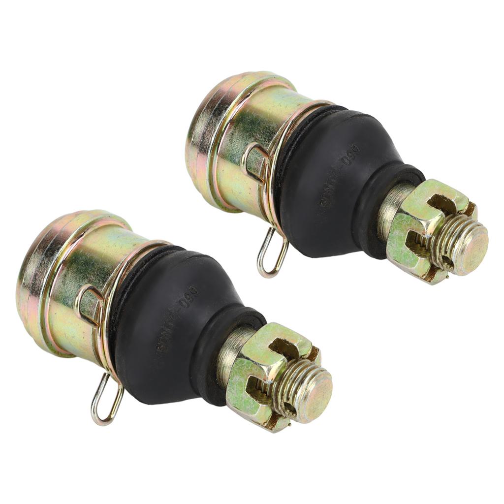 14mm Bolt Tie Rod Ends Ball Joints with Rubber Bushings Steel Alloy for 150cc 250cc Quad Dirt Bike