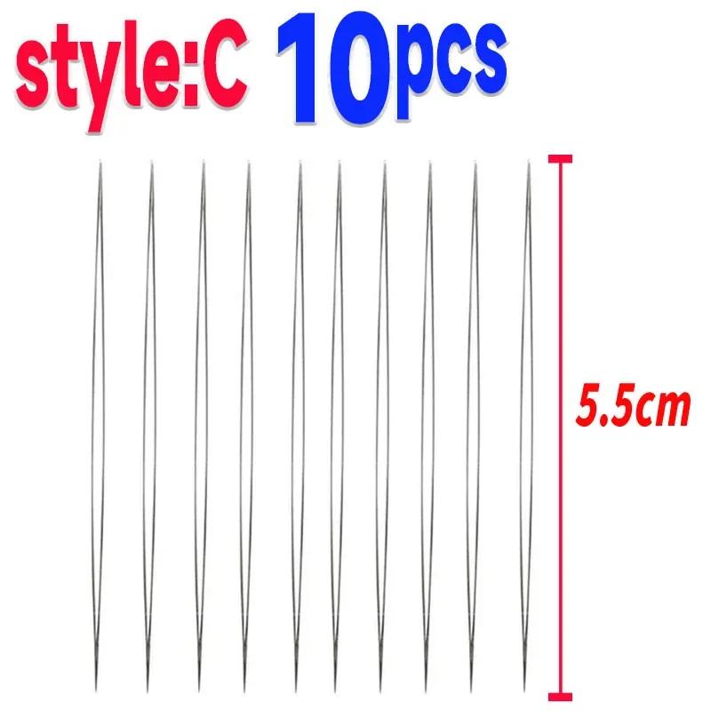 10/S Beading Needles Seed Beads Needles Big Eye Diy Beaded Collapsible Beading Pins Open Needles For Jewelry Making Tools
