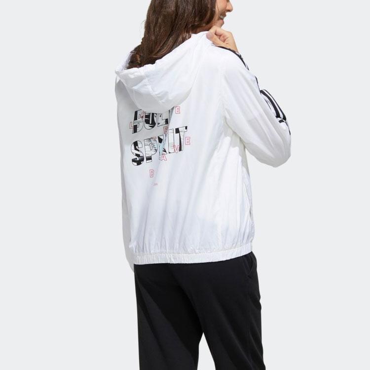 Adidas Neox Mulan Print Casual Sports Jacket Women Outerwear White GK5896