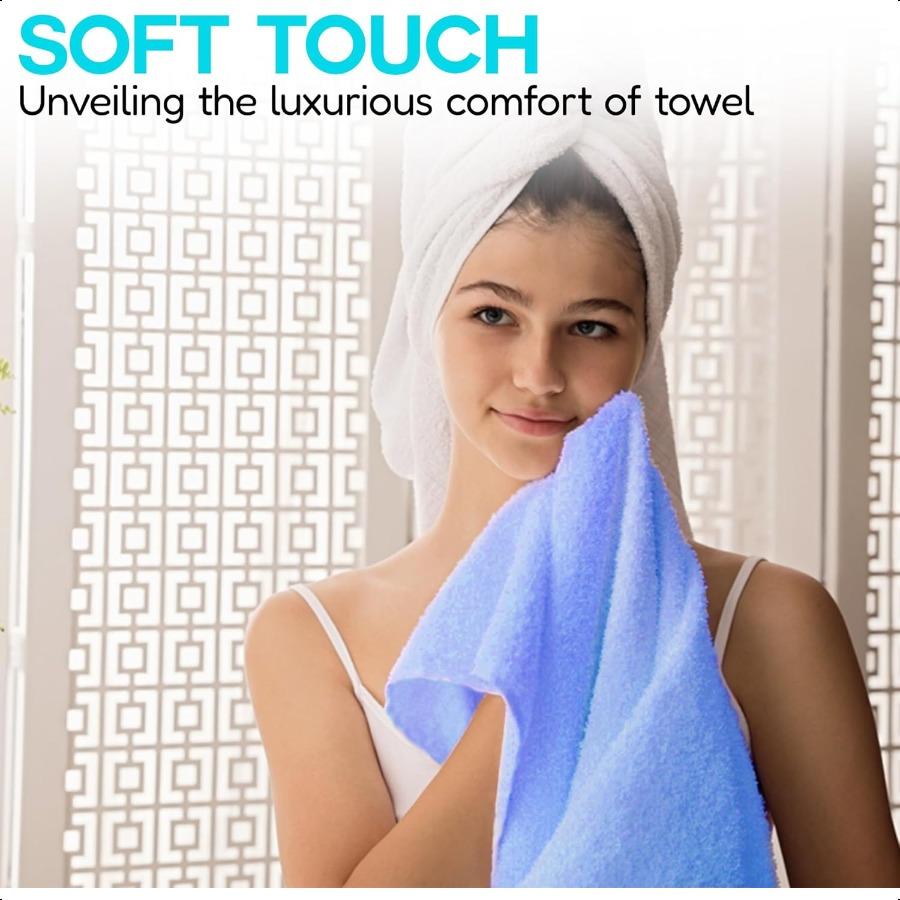 100 Cotton Hand Towel Set Soft Absorbent Towels for Bathroom Kitchen Gym Use Durable Reusable hine Washable Towels MultiColor 1