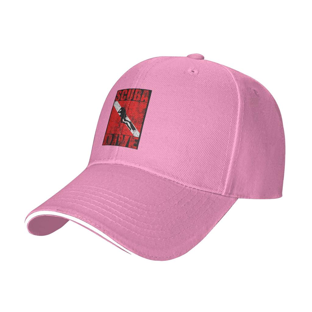 Scuba Dive Diver Down Flag Diving Gear Cap Casual Baseball Caps Adjustable Hat Hip Hop Summer Unisex Baseball Hats Customizable