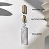 Flacon de parfum 12 ml en verre vaporisateur en aluminium tête de pulvérisateur de brume distributeur de parfum flacon presse bouteille vide voyage